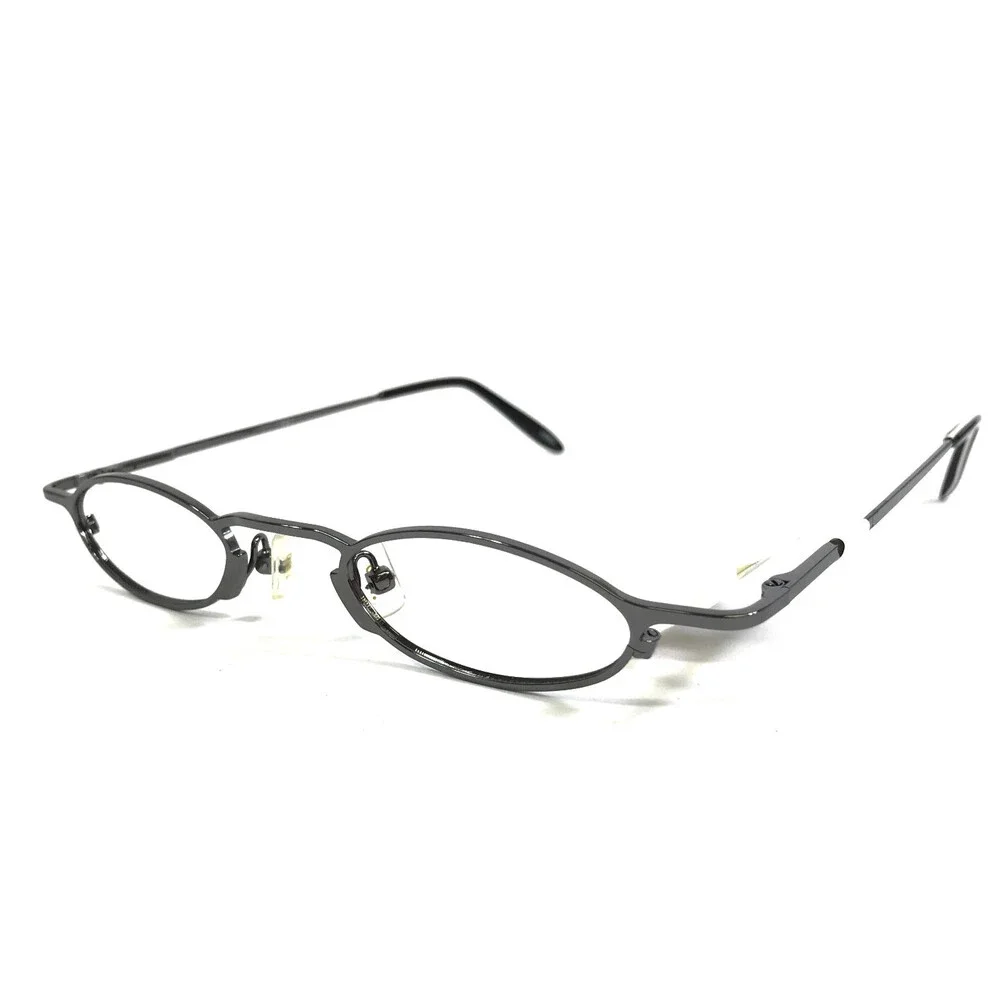 ogi Petite Eyeglasses Frames 9010 COL. 12 Gunmetal Oval Wire Rim 42-22-140